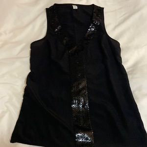 Black Old Navy Tank with Sequins